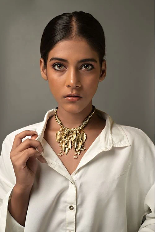 Miharu Tanirika Dokra Beaded Necklace - Image 2