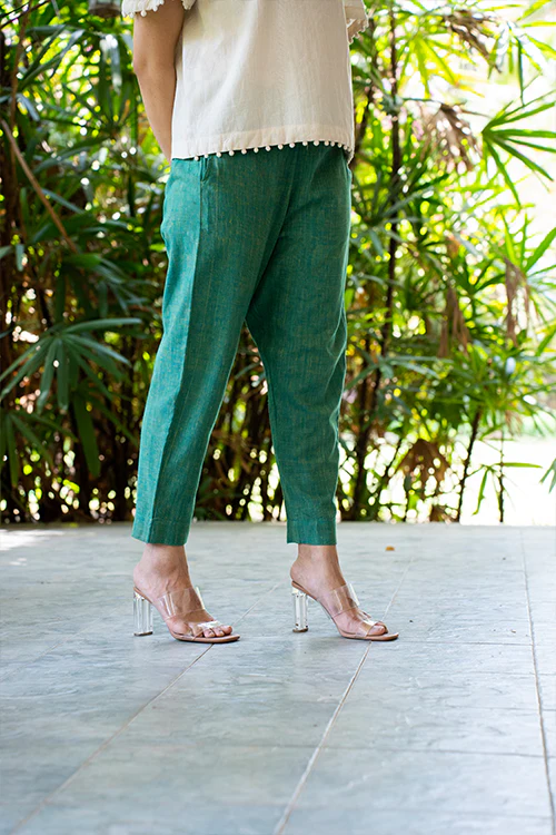 Moralfibre Forest Green Ankle Pants - Image 3