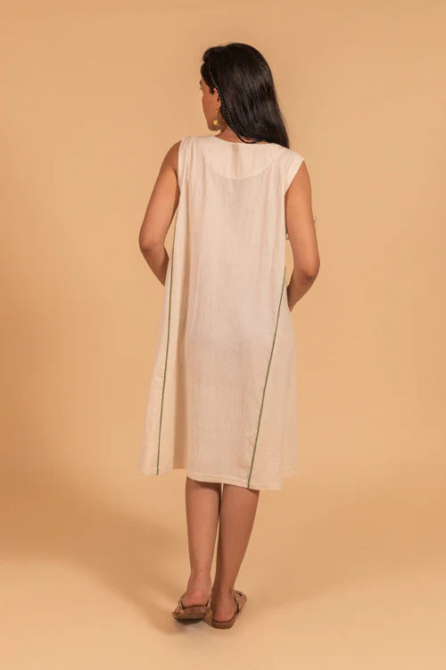 Moralfibre Sleeveless V Neck Dress From "Shapes Collection " - Image 3