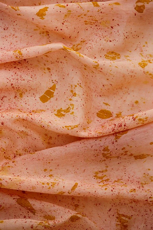 Mulya "ANSHI" Eco Printed Cotton Silk Yardage