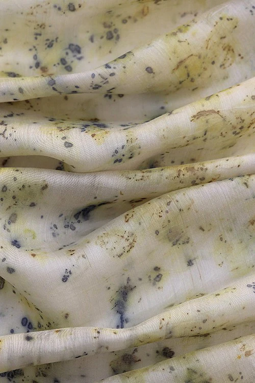 Mulya "Arambh" Eco Printed Chanderi Yardage - Image 3