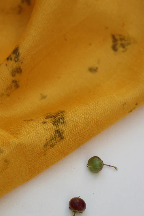 Mulya "Baagh" Eco Printed Chanderi Yardage - Image 2