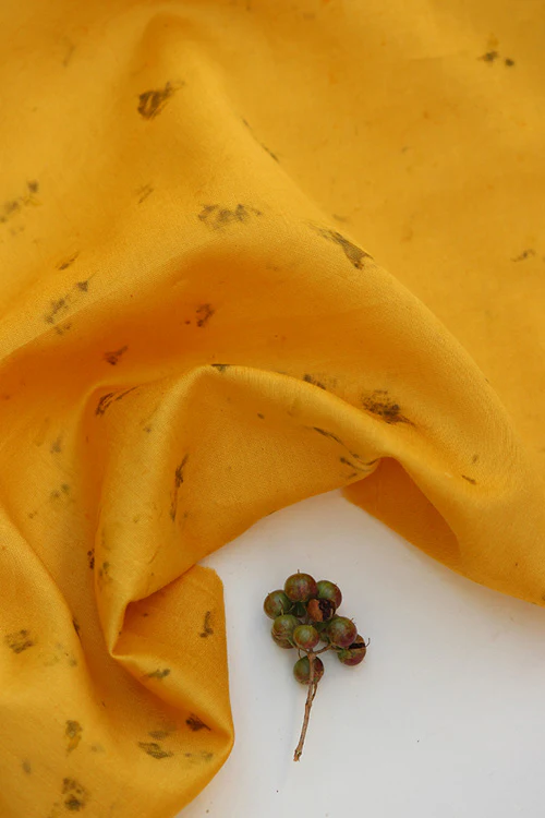 Mulya "Baagh" Eco Printed Chanderi Yardage - Image 4