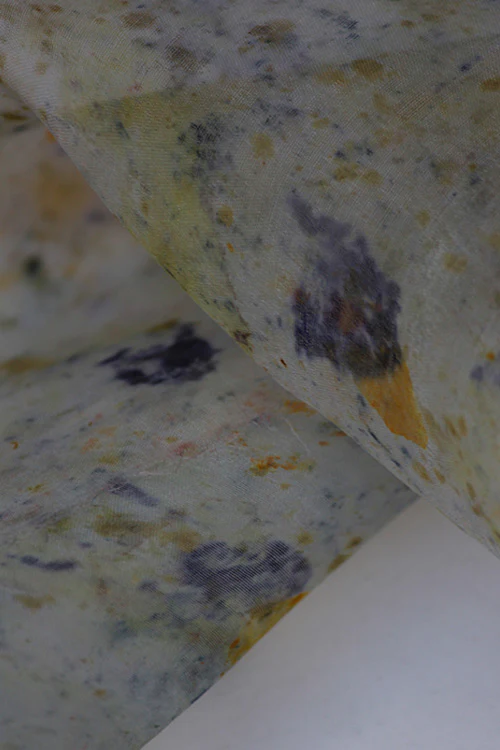 Mulya "Dhoop" Eco Printed Organza Yardage - Image 6