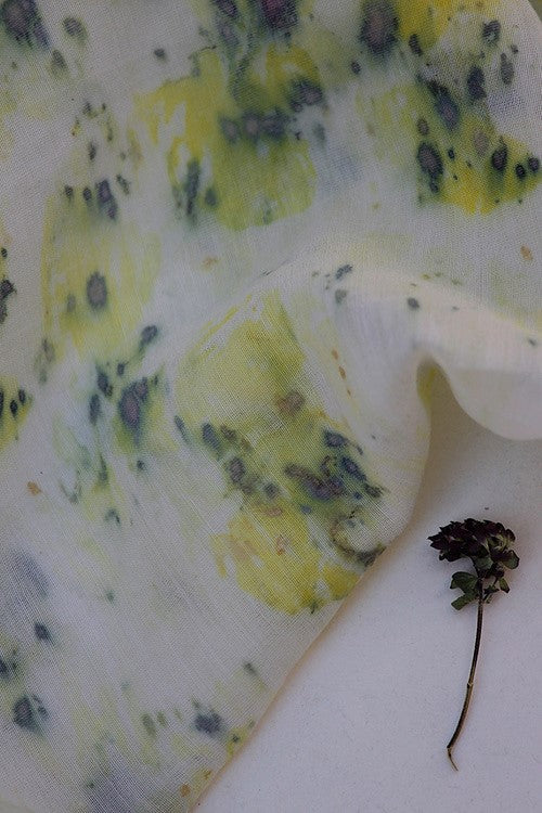 Mulya "DIVYA" Eco Printed Cotton Silk Yardage - Image 2