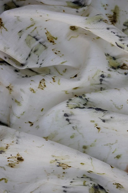 Mulya "HIZZI" Eco Printed Cotton Silk Yardage