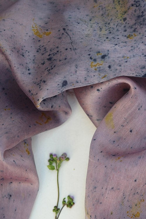 Mulya "Indra" Eco Printed Chanderi Yardage - Image 5