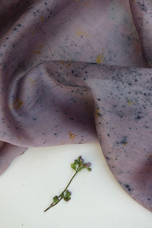 Mulya "Indra" Eco Printed Chanderi Yardage - Image 6