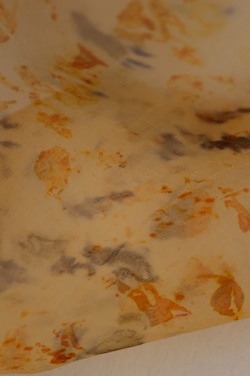 Mulya "Ishika" Eco Printed Organza Yardage - Image 3