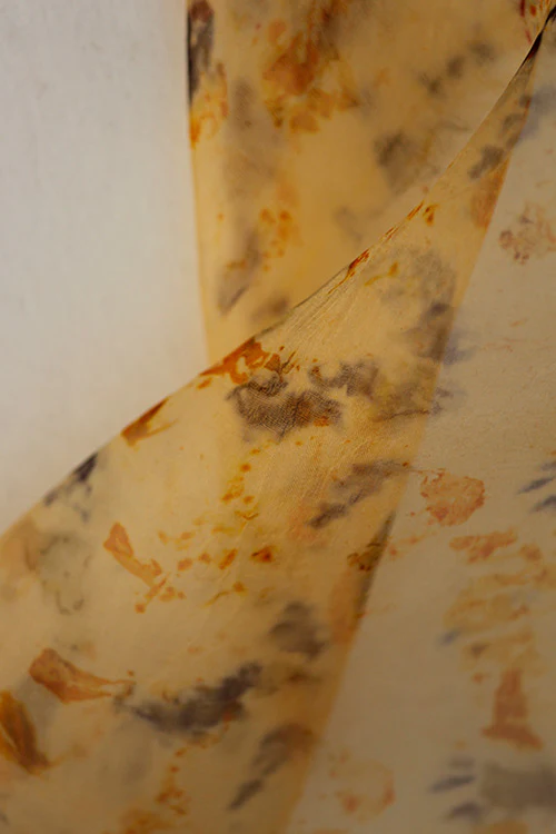 Mulya "Ishika" Eco Printed Organza Yardage - Image 5
