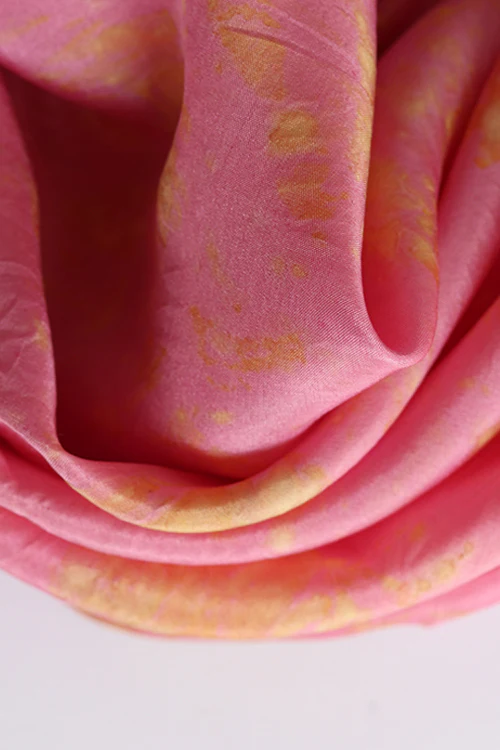 Mulya "Jasmine" Eco Printed Habutai Silk Yardage - Image 3