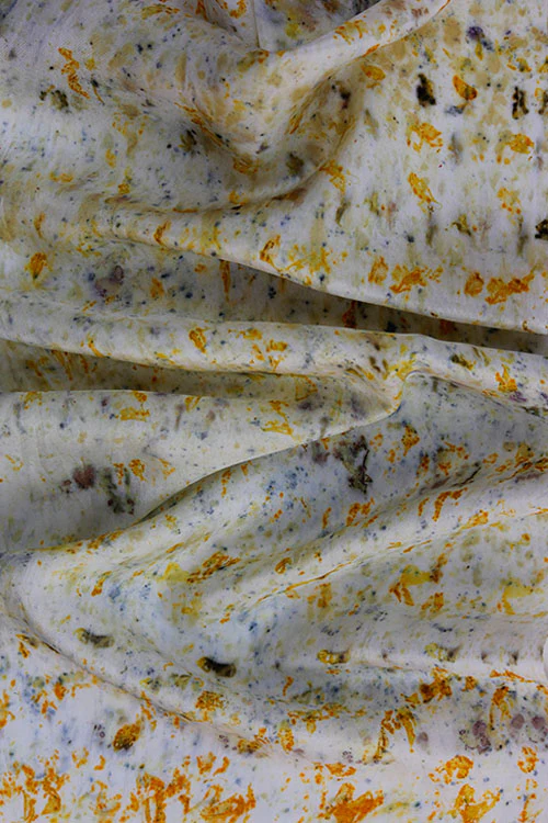 Mulya "JIYA" Eco Printed Habutai Silk Yardage - Image 2