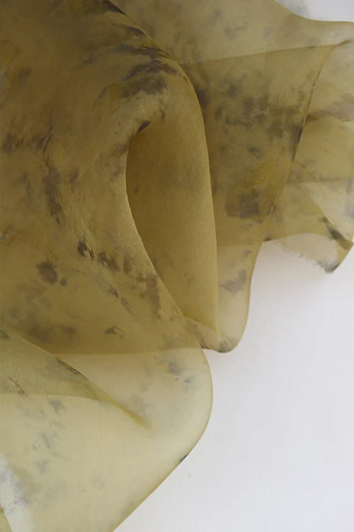 Mulya "Kanji" Eco Printed Organza Yardage - Image 5