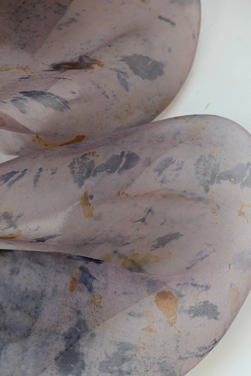 Mulya "Meena" Eco Printed Organza Yardage - Image 5