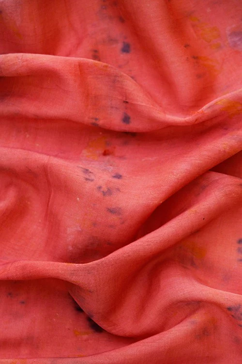 Mulya " MISHRI" Eco Printed Cotton Silk Yardage - Image 3