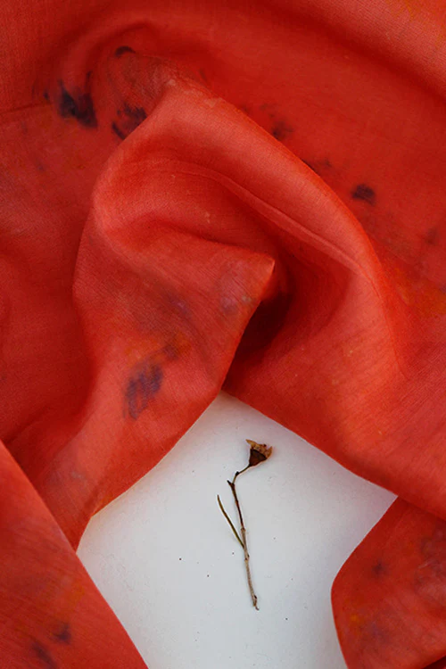 Mulya " MISHRI" Eco Printed Cotton Silk Yardage - Image 5