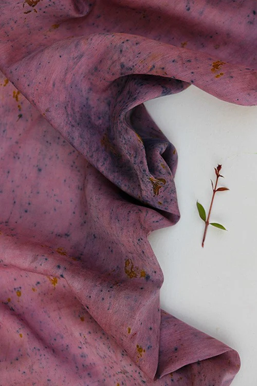 Mulya "MITYA" Eco Printed Cotton Silk Yardage - Image 3