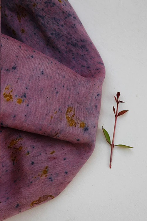 Mulya "MITYA" Eco Printed Cotton Silk Yardage - Image 5