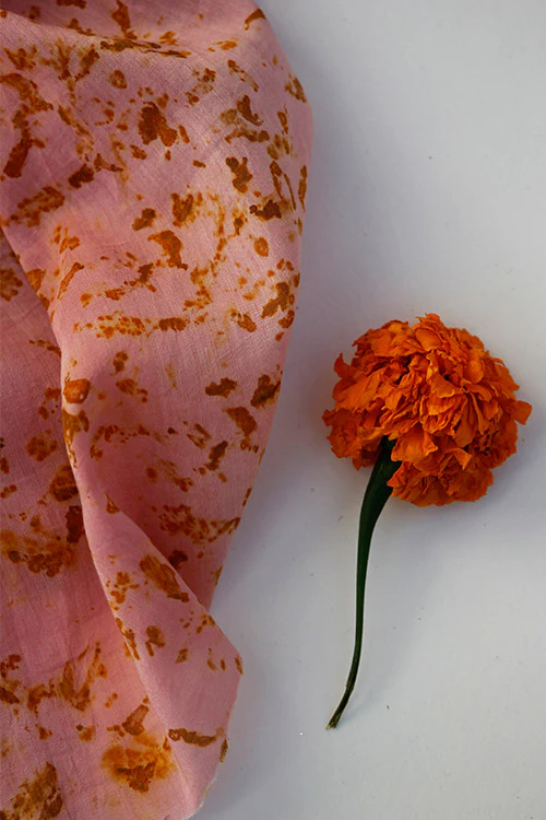 Mulya "NIA" Eco Printed Cotton Silk Yardage - Image 5
