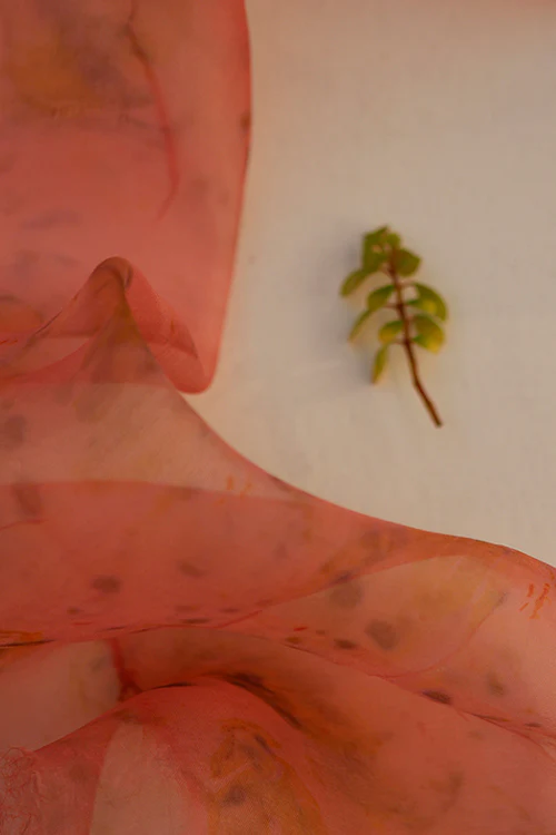 Mulya "Nina" Eco Printed Organza Yardage - Image 3