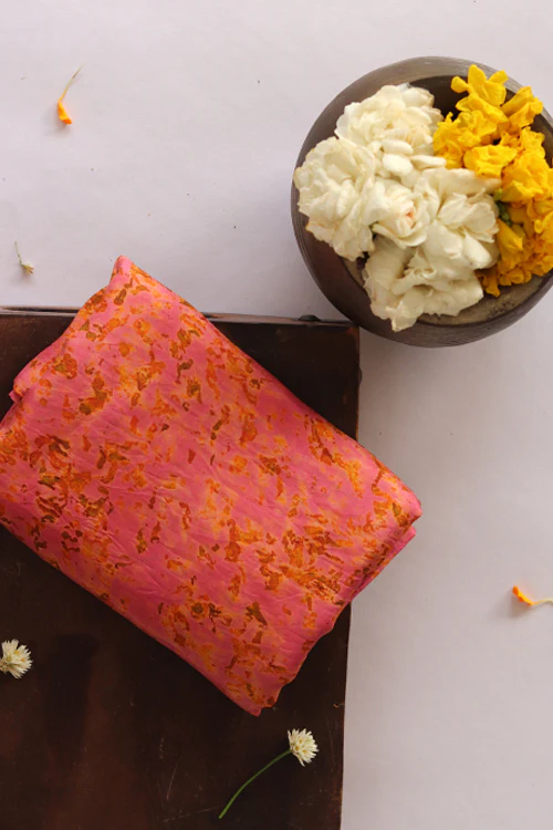 Mulya "Patanga" Eco Printed Habutai Silk Yardage - Image 2