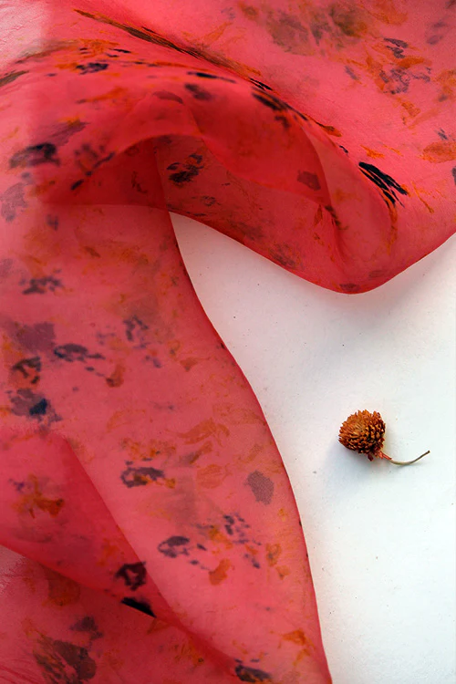 Mulya "Umang" Eco Printed Organza Yardage