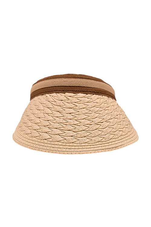 Myaraa Beige Cable Visor Hat - Image 3
