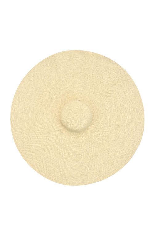 Myaraa Beige Oversized Floppy Hat - Image 3
