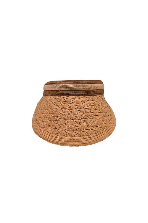 Myaraa Caramel Cable Visor Hat - Image 3