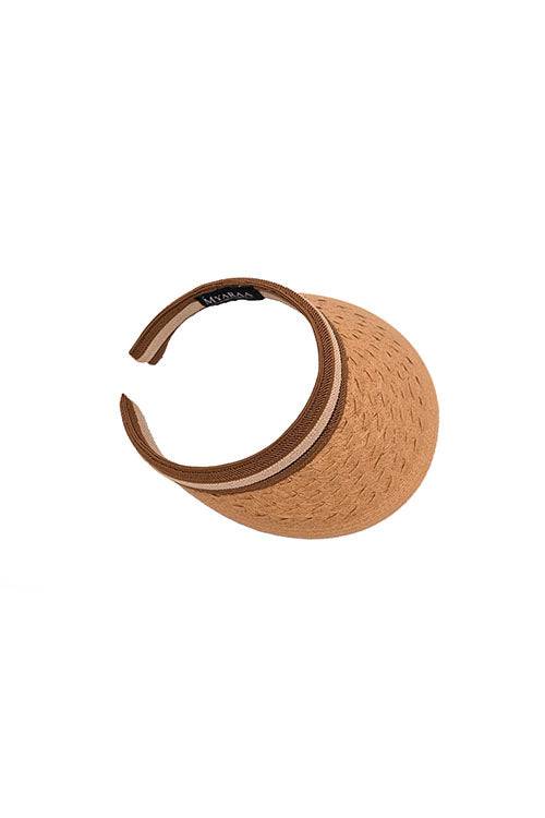 Myaraa Caramel Cable Visor Hat - Image 4