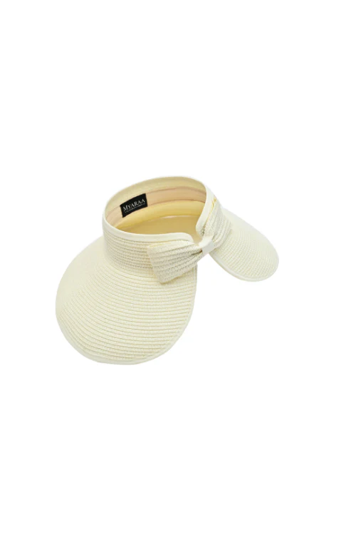 Myaraa Orchid White Zippi Visor Hat - Image 2