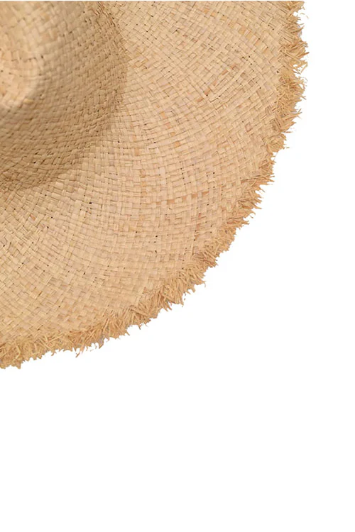 Myaraa Panama Fringe Hat - Image 3