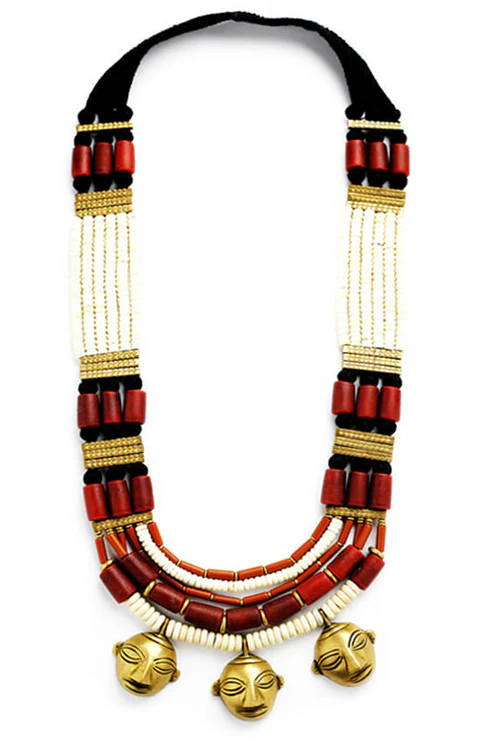 Maya Bazaar Naga Trio Necklace - Image 2
