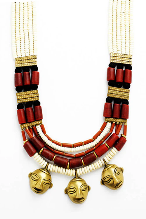 Maya Bazaar Naga Trio Necklace - Image 3