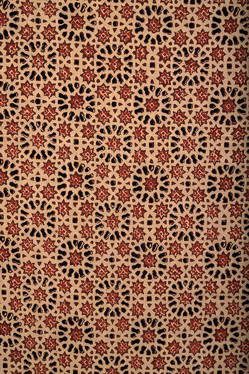 Creative Bee Natural-Dye-Block-Print-Cotton-Fabric (0.5 Meter) - Image 3