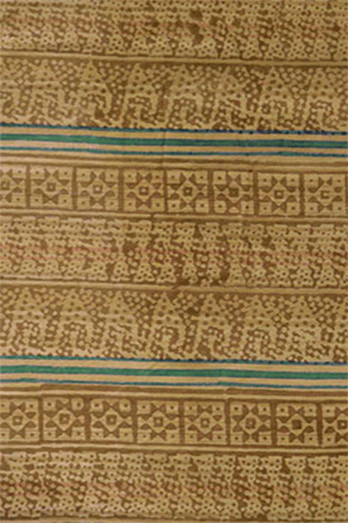 Natural Dye Block Print Cotton Fabric x 0.50 Meter - Image 4