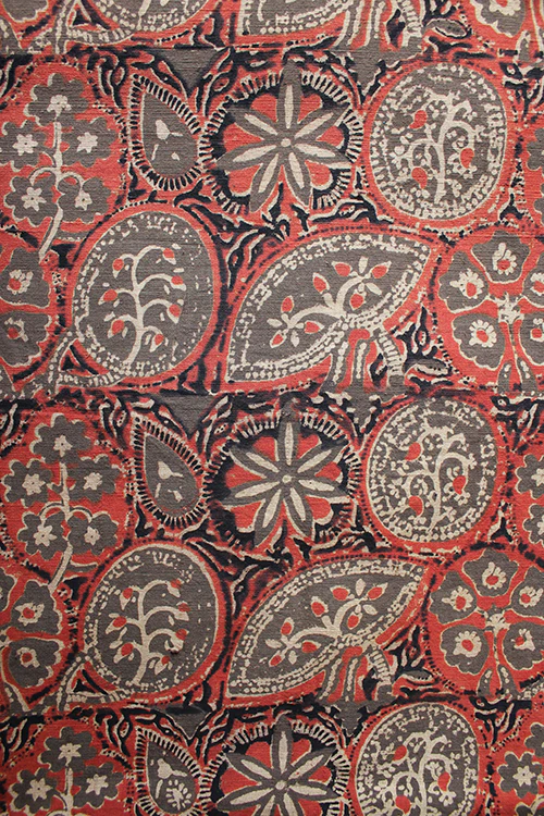 Natural Dyed Block Printed Cotton Fabric 'Zyon' - Image 3