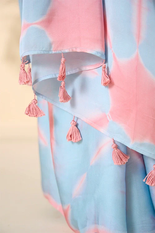 Okhai "After Rain" Tie-and-Dye Modal Silk Saree with Blouse Piece - Image 7