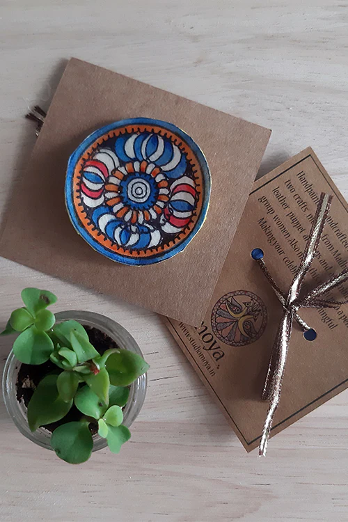 Okhai 'Amara' Floral Madhubani Paint Rakhi - Image 3
