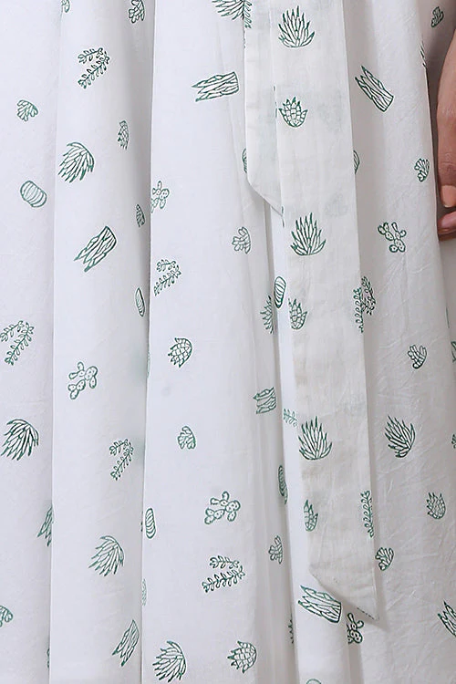 Okhai 'Cacti Garden' Hand Block Printed Pure Cotton Dress | Rescue - Image 4