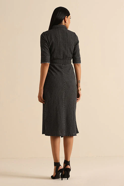 Okhai 'Confident' Pure Cotton Handwoven Hand Embroidered Dress | Rescue - Image 4