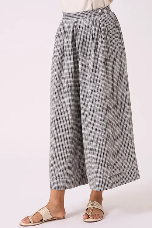 Okhai "Dusk" Pure Cotton Ikat Grey Pants - Image 2