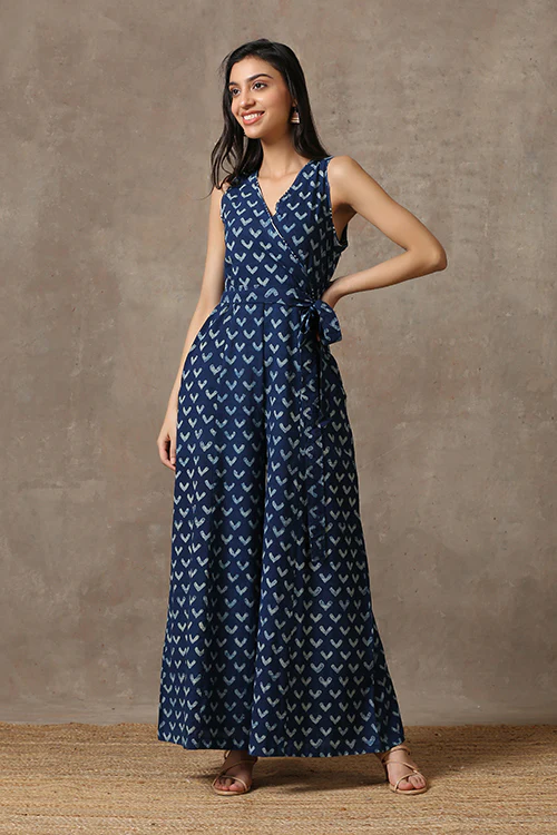 Okhai 'Epiphany' Pure Cotton Hand Block Printed Jumpsuit - Image 5