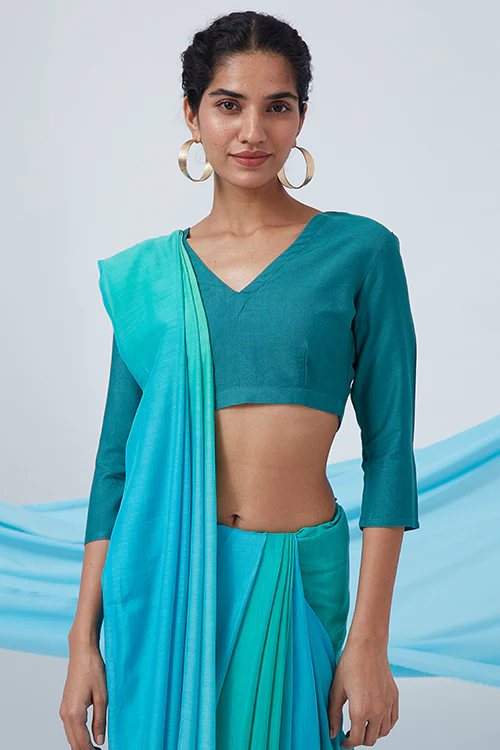 Okhai 'Fika' V-Neck Silk Blend Blouse - Image 3