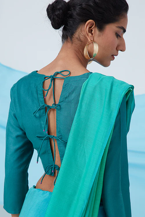 Okhai 'Fika' V-Neck Silk Blend Blouse - Image 5