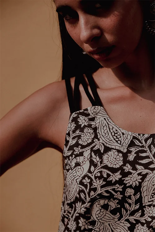 Okhai "Inkline" Handblock Printed Pure Cotton Kurta - Image 6