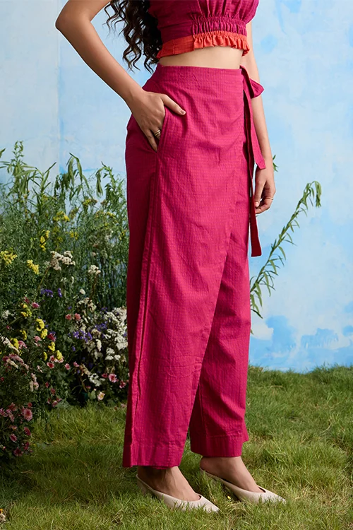 Okhai "Jade Vine" Cotton Wrap Pants - Image 3