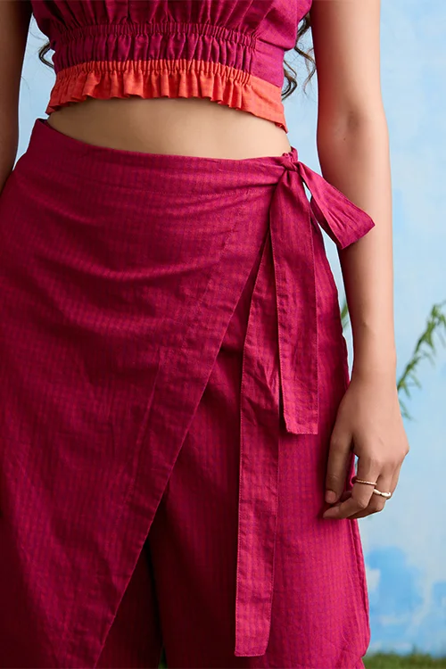 Okhai "Jade Vine" Cotton Wrap Pants - Image 4
