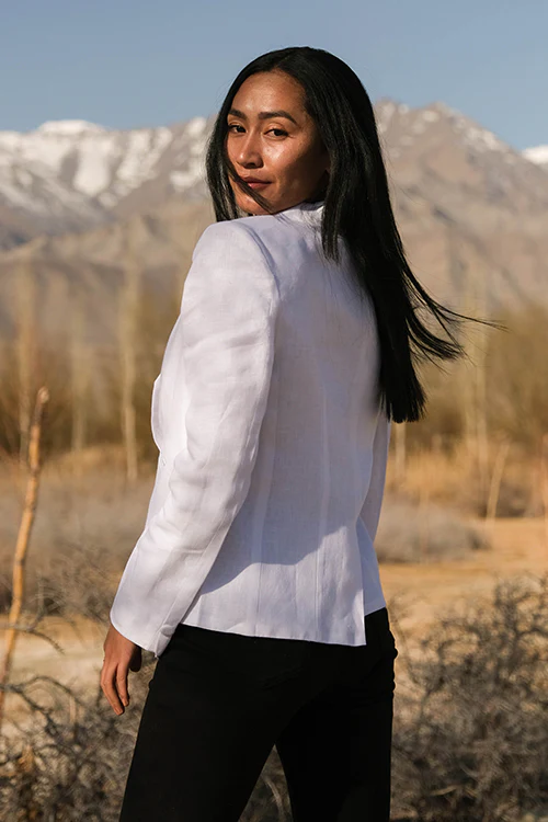 Okhai 'Mallipoo' Linen Cotton Blazer - Image 6