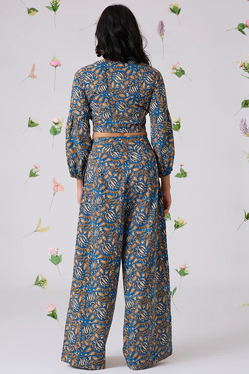 Okhai "Mosaic" Handblock Printed Pure Cotton Top - Image 5
